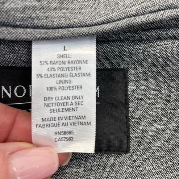 Nordstrom Blazer Extra Trim Fit Large Gray - Picture 8 of 13